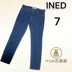 【希　少】INED イネド パンツ デニム ジーンズ レディース ブルー　7