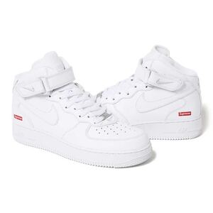 【27.0cm】Supreme Nike Air Force 1 Mid シュプリーム × ナイキ エアフォース1 ミッド FW24 2024fw 新作 white ホワイト 白 fall winter