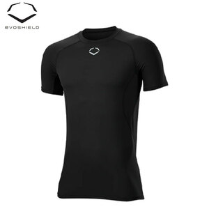 【送料無料】【USA物】Evoshield エボシールド COOLING SHORT SLEEVE サイズM 野球 インナー ブラック wiwb6014001blackm