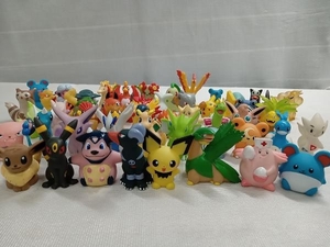 ジャンク 【1円スタート】 ポケモンキッズ 50体セット ポケットモンスター ソフビ 指人形 オオタチ ピカチュウ イーブイ ほか まとめ売り