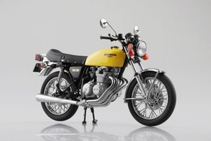 ★予約品★アオシマ 完成品バイク 1/12 Honda CB400FOUR パラキートイエロー 2025年5月発売予定