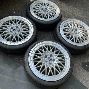 中古品 美品 AME STEINER FTX 19インチ 8J +35 5H114.3 タイヤ付き 225/35R19 22年製造