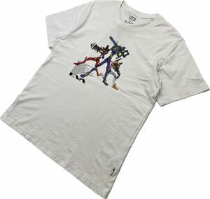 UT ☆ EVA シン エヴァンゲリオン 初号機 零号機 弐号機 プリント 半袖 Tシャツ ホワイト L アニメ 人気 キャラクター ユニクロ■S3650