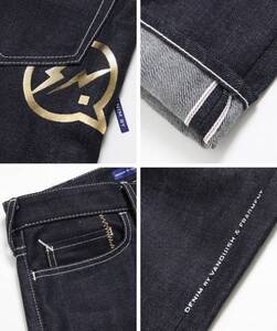 新品(w34)【DENIM BY VANQUISH & FRAGMENT VFP2028】藤原ヒロシサンダーゴールド