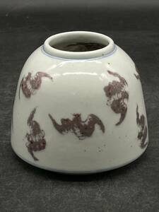 R6072914 中国美術 脂紅彩花瓶 花器 飾り壺 インテリア 古美術 時代物