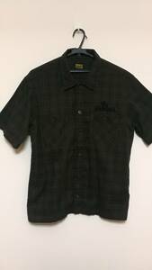 TENDERLOIN T-COTTON SHIRTS テンダーロイン XS 半袖 チェック コットン シャツ