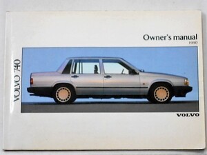 VOLVO 740 OWNERS MANUAL 