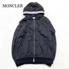 【未使用級】MONCLER ナイロンジャケット フーディー ブラック XL