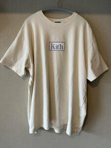 XLサイズ KITH BOX LOGO ボックスロゴ　Tシャツ　kith tokyoクリーム　タイル　boxlogo mosaic tee