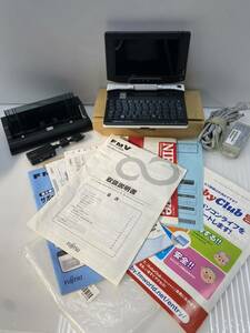 H2-2PB-1286 美品　富士通 UMPC FMV LOOX BIBLO U50 WN 小型 薄型 軽量 モバイル PC HDD50GB メモリ2Gb Windows XP