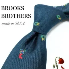 【大特価】〇BROOKS BROTHERS〇ネクタイ〇ネイビー〇総柄