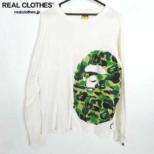 ☆A BATHING APE/アベイシングエイプ BAPE サルカモ プリント 長袖 Tシャツ ロンT/XL /LPL