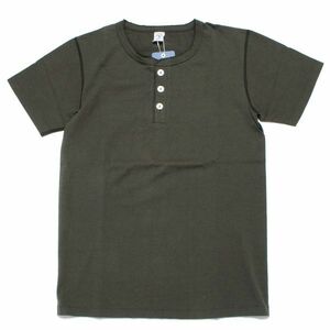 新品 Velva Sheen ヘンリーネック Tシャツ ベルバシーン 半袖 無地 アメリカ製 BK M