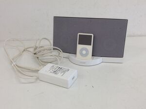 ●営KZ580-80【稼働品】BOSE ボーズ Sound Dock デジタルミュージックシステム 2004年製 / iPod classic A1136 / スピーカー ホワイト /w