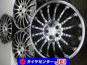 19インチ カールソン carlsson 8.5J+40/10J+45 114.3 セルシオ VIP 中古アルミホイール【4本セット】送料無料(A19-5169）