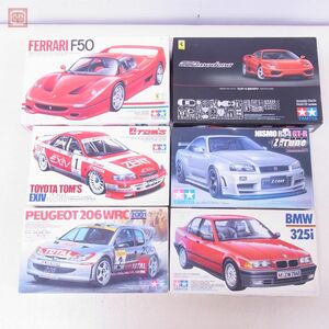 タミヤ 1/24 フェラーリF50/モデナ360/プジョー 206 WRC 2001/ニスモ R34 GT-R Zチューン 等 計6点セット ジャンク パーツ取り【40