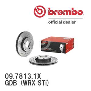 brembo Xtraブレーキローター 左右セット 09.7813.1X スバル インプレッサ (GD系) GDB (WRX STi) 01/09～02/10 リア