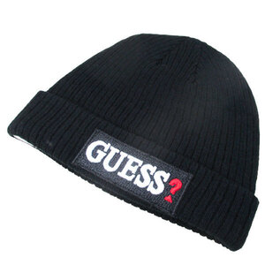 送料無料 ニット帽 GUESS（ゲス）ワッチキャップ ニットキャップ ブラック AI4A8859DS-BLK-FF-5336