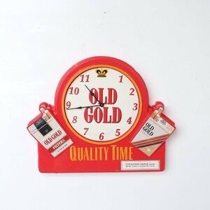 ヴィンテージ Old Gold ウォールクロック / アメリカ 壁掛け時計 タバコ USA 広告 アドバタイジング クロック #510-65-276-213