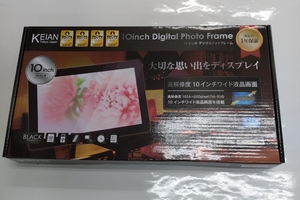 【新品・未開封】KEIAN　10inch　Digital　Photo　Frame（10インチ　デジタルフォトフレーム）ブラックフレーム　多機能商品　KD10FR-B