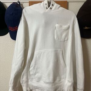 チャンピオン別注 復刻 Mt Design 3776 別注 復刻 青タグ Mサイズ Champion REVERSE WEAVE パーカー DOORS フーディー ホワイト