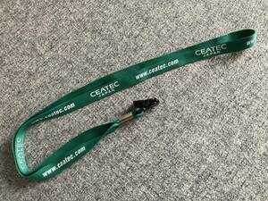 ★シーテック ジャパン CEATEC JAPAN ネックストラップ ホルダー 緑 グリーン 非売品 ノベルティ