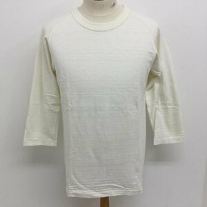 ウエアハウス 4049 7分袖 フリーダムTシャツ 3/4 SLEEVE FREEDOM T-SHIRT タグ付 カットソー カットソー L 白 / ホワイト 無地