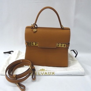 Ft1212711 ハンドバッグ デルヴォー Delvaux TEMPETE タンペートPM 2WAYショルダーバッグ ライトブラウン系 レディース 中古