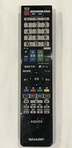 シャープ 液晶TV　アクオス用　リモコン 　GB141WJSA 　中古 正常動作品 ③