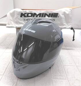 同梱不可★【在庫処分価格】KOMINE コミネ HK-171 FL システムヘルメット Basalt Grey バサルトグレイ M 57~58cm 中古品☆12-395J