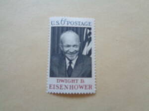アメリカ切手　1969年　 Dwight D. Eisenhower (1890-1969)　34代アメリカ大統領　　6c