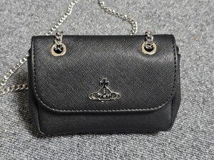 Vivienne Westwood ヴィヴィアン ウエストウッド ショルダーバッグ 52020005 S000B N401 SMALL PURSE WITH CHAIN ブラック 黒 