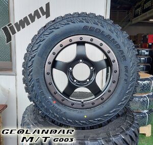 JB64 JB23 ジムニー専用 YOKOHAMA ジオランダー MT G003 175/80R16 185/85R16 195R16 6.50R16 7.00R16 16インチ タイヤホイールセット