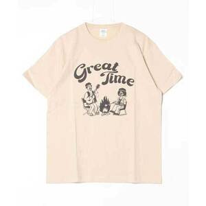 GYM MASTER ジムマスター G351711 5.6oz Great Time Tシャツ ベージュ Mサイズ 新品