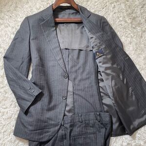 定価10万!!!希少なXL相当!!!【ブルックスブラザーズ Brooks Brothers】圧倒的高級感!!! スーツ セットアップ ストライプ◎