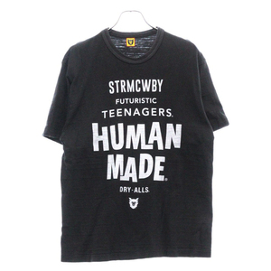 HUMAN MADE ヒューマンメイド STRMCWBY ロゴプリント 半袖Tシャツ ブラック