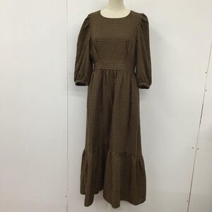 MOUSSY 1 マウジー ワンピース ロングスカート 010dag30-5900 CHECKPUFFSLEEVEドレス ロングワンピース フレアスカート 10112204