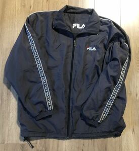 90年代レア品　フィラ　FILA ナイロンジャケット ウィンドブレーカー ジップアップ BIELLA ITALIA モデル　Mサイズ　90s