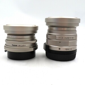 1円〜 Contax コンタックス Carl Zeiss Tesser 2.8/45 T* Planar 2/45 T* レンズ2点 動作未確認 y280-3268907【Y商品】