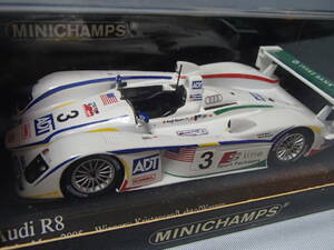 ミニチャンプス 1/43　アウディ R8 ＃3　ルマン2005 ウィナー　（400051303）