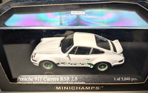 【希少】1/43 1973 PORSCHE Carrera RSR White 【MINICHAMPS】