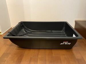 未使用品！JET SLED SUVサイズ ブラック 大型ソリ ワカサギ 公魚 釣り 雪遊び スノーモービル ジェットスレッド ※送料御負担ください