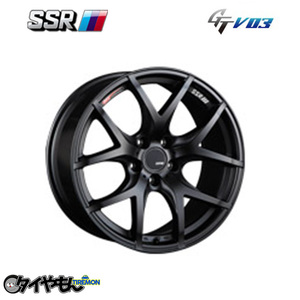 SSR GTV03 18インチ 5H100 8.5J +44 4本セット ホイール フラットブラック