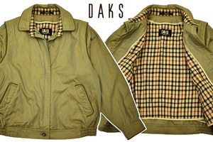 A-4758★DAKS ダックス★レディース女性 カーキグリーン 玉蟲 取り外し可能な 防寒ライナー付き スイングトップ ジャケット ジャンパー Ｍ