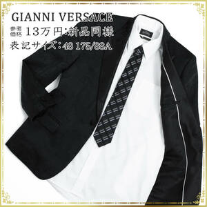 GIANNI VERSACE ジャンニヴェルサーチェ ジャケット ヴェルサーチコレクション 新品同様 綺麗 Lサイズ 正規品 希少柄 ブラック タキシード