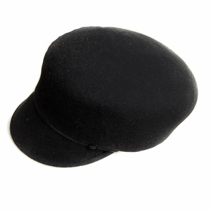 カシラ CA4LA HOVER3 キャスケット 帽子 ウール 黒 ブラック KTZ02172 /AQ レディース