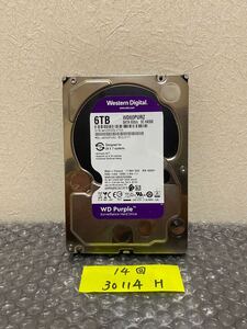 Western Digital HDD 6TB SATA 3.5インチ ハードディスク WD Purple 正常判定