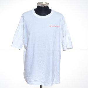 〇495581 NEW BALANCE ニューバランス ○Tシャツ バックロゴ 2021SS 半袖 MT11560 サイズXL メンズ ホワイト