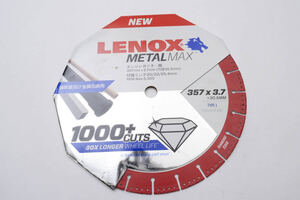 未使用 LENOX レノックス METALMAX エンジンカッター用 357mm×3.7mm 穴径30.5mm 定価２万以上 0614