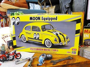 ムーンイクイップド　VWビートル　タイプ1　プラモデル　1/24スケール　（リミテッドエディション）　アメリカ雑貨　アメリカン雑貨